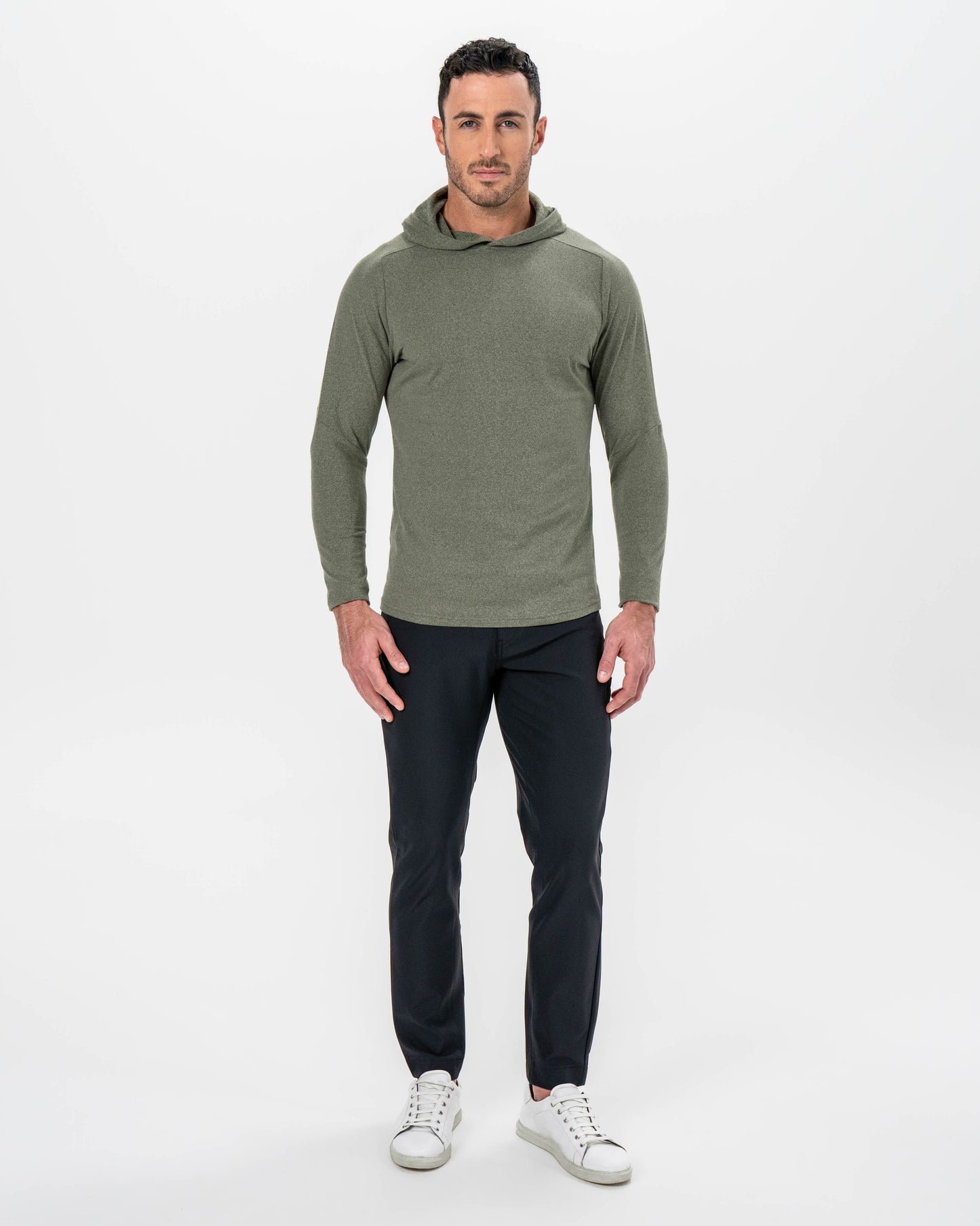 State & Liberty Brushed Hoodie - Heathered Olive