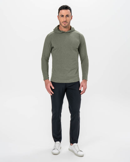 State & Liberty Brushed Hoodie - Heathered Olive