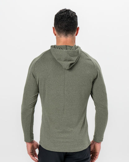State & Liberty Brushed Hoodie - Heathered Olive