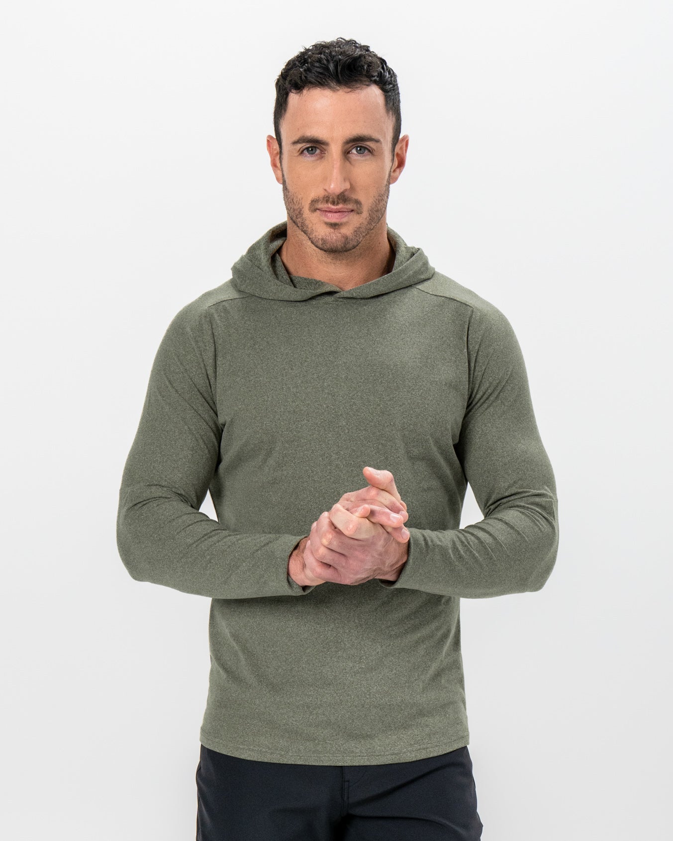 State & Liberty Brushed Hoodie - Heathered Olive