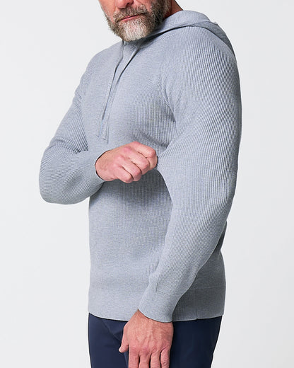 State & Liberty Heavy Knit Hoodie - Grey