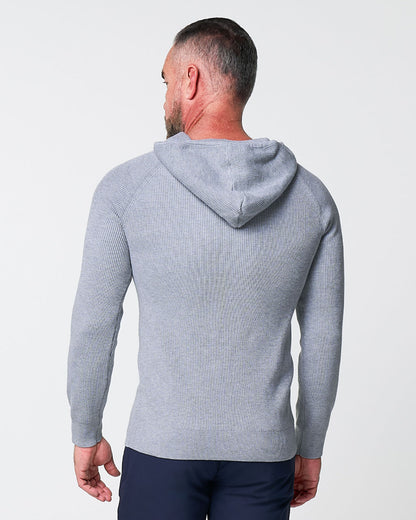 State & Liberty Heavy Knit Hoodie - Grey