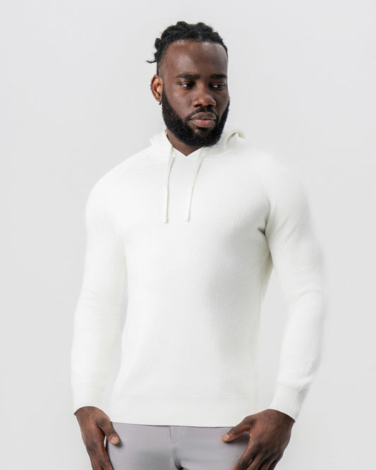 State & Liberty Heavy Knit Hoodie - Cream