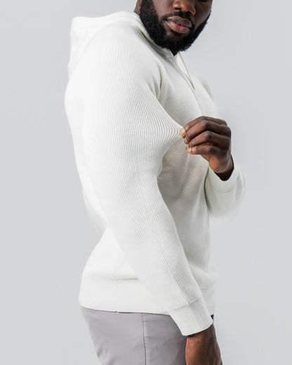 State & Liberty Heavy Knit Hoodie - Cream