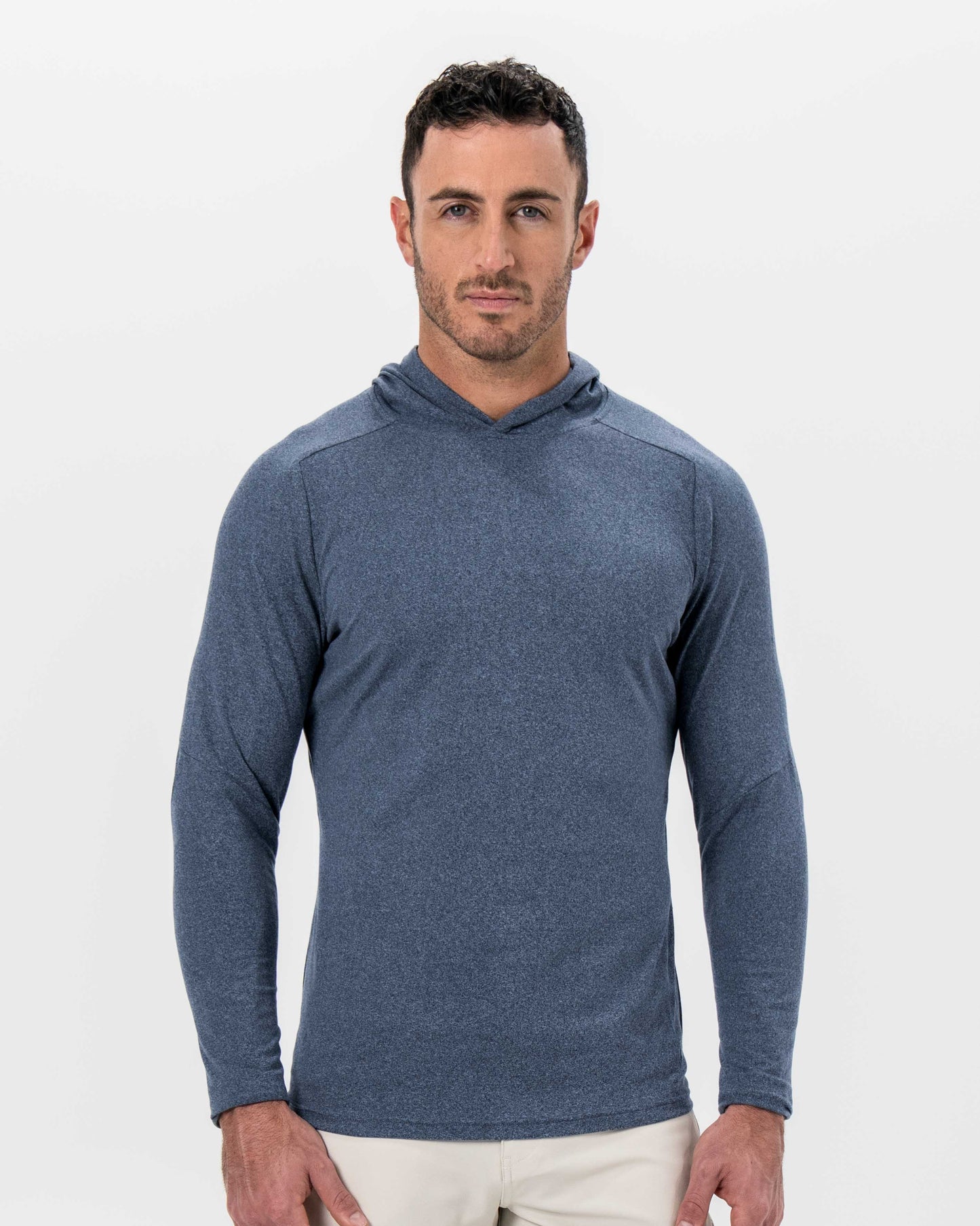 State & Liberty Brushed Hoodie - Heathered Navy
