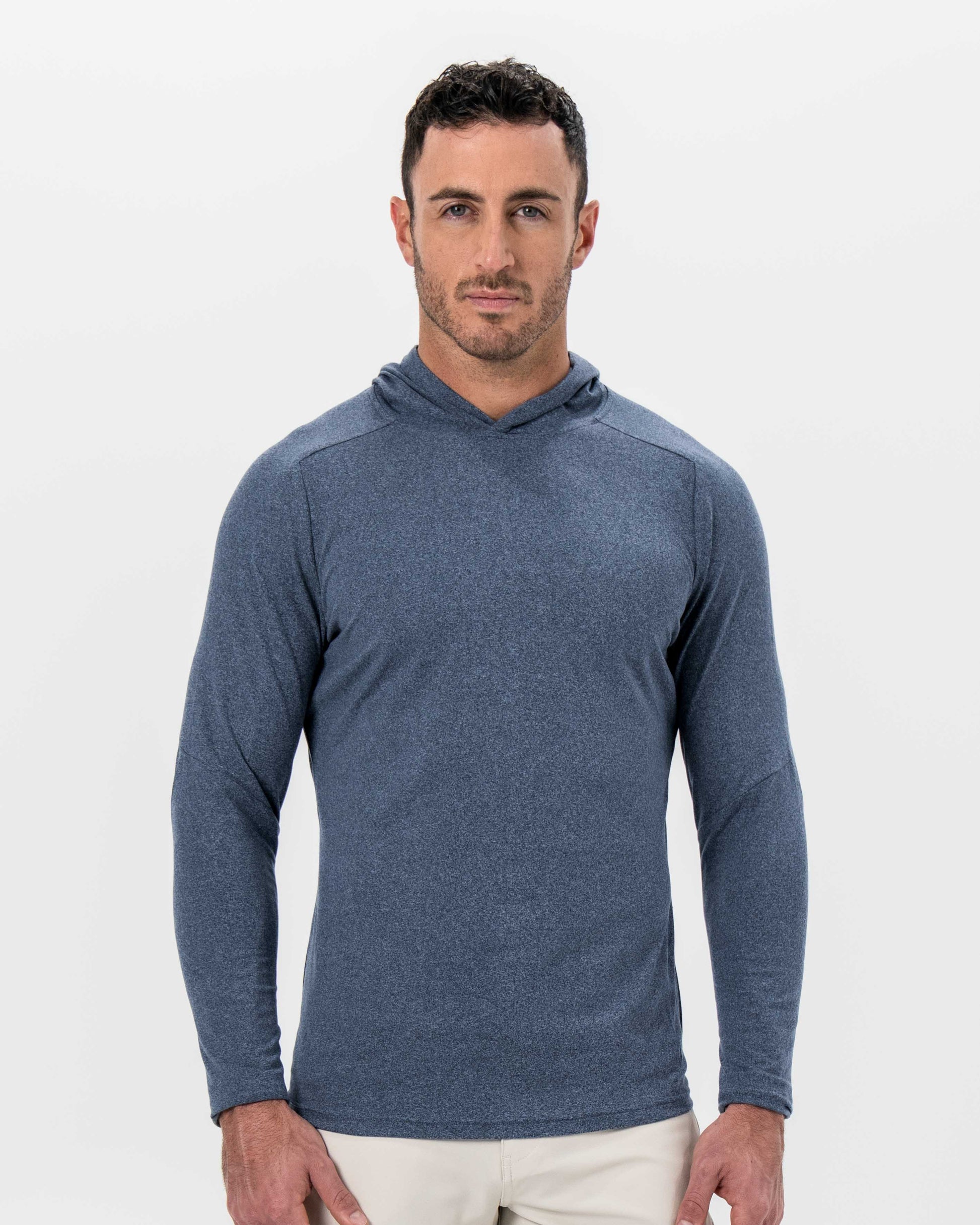 State & Liberty Brushed Hoodie - Heathered Navy