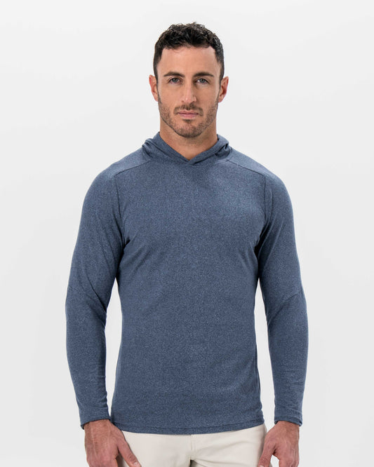 State & Liberty Brushed Hoodie - Heathered Navy
