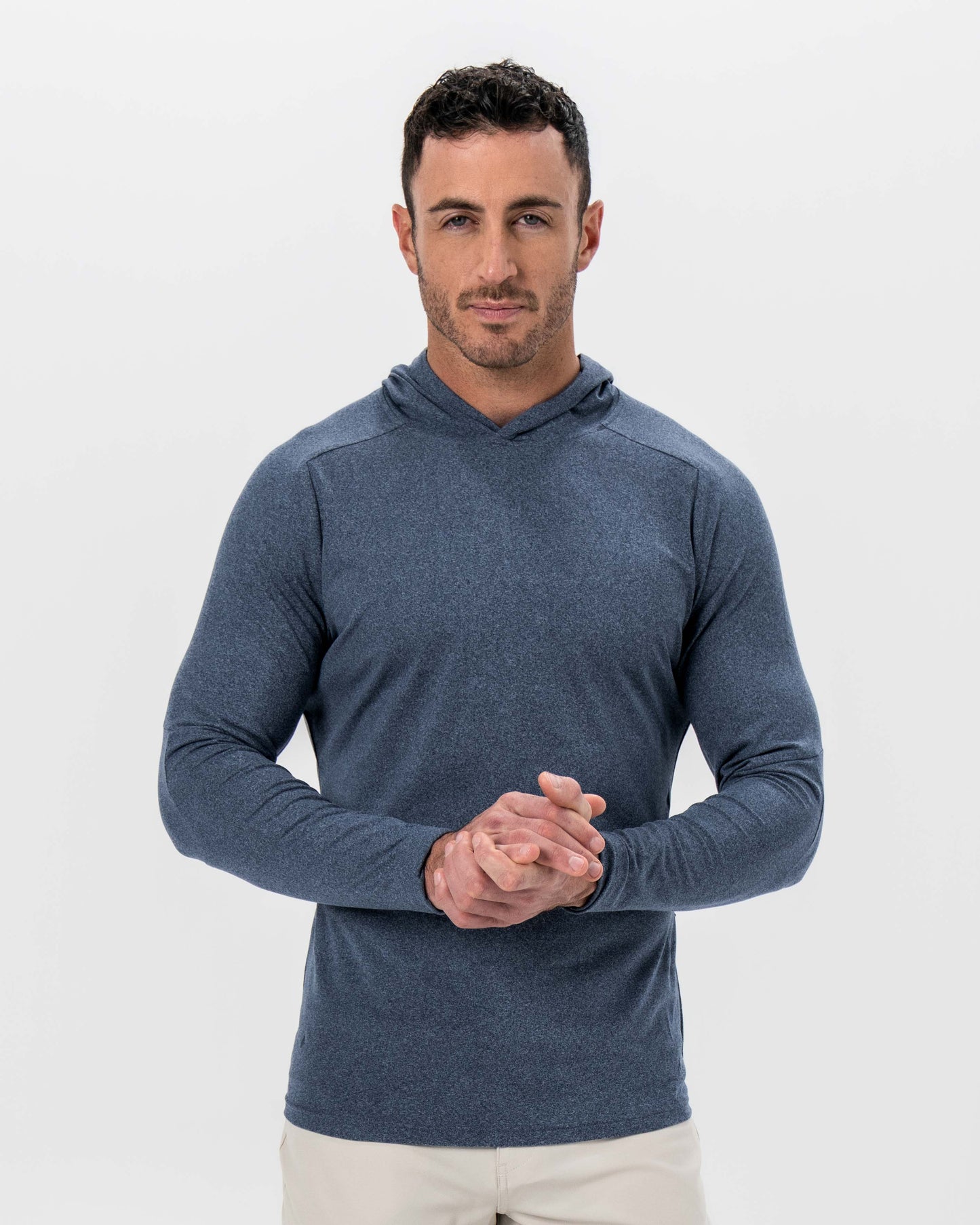 State & Liberty Brushed Hoodie - Heathered Navy