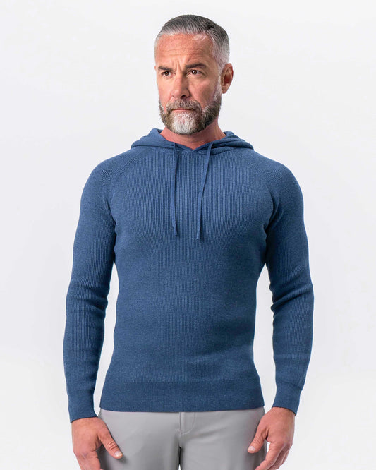 State & Liberty Heavy Knit Hoodie - Navy