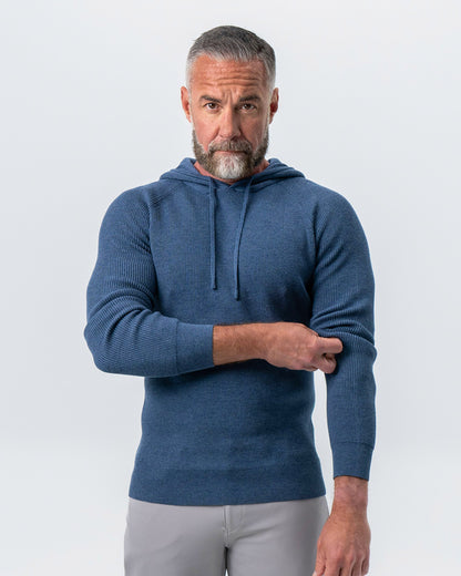 State & Liberty Heavy Knit Hoodie - Navy