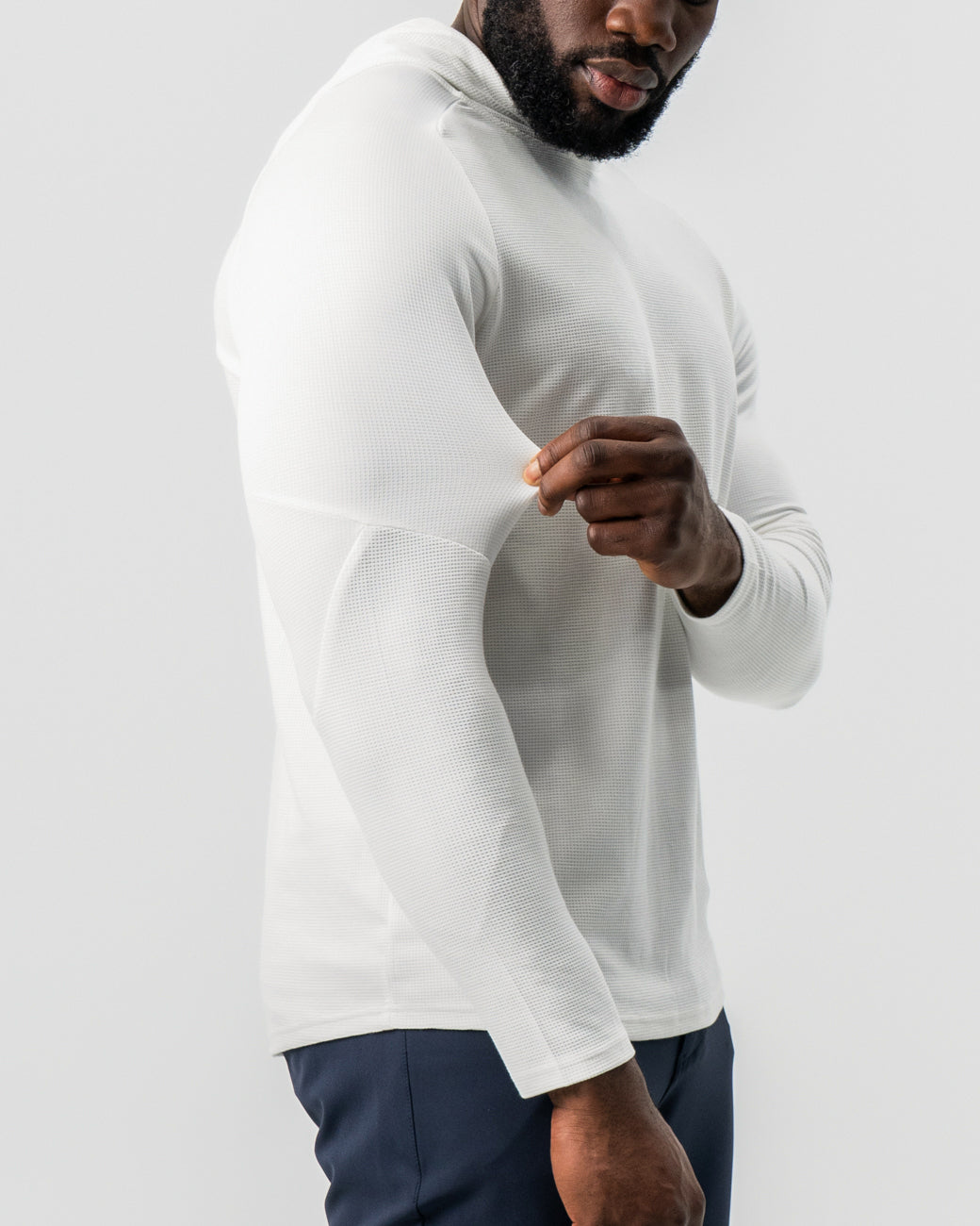 State & Liberty Waffle Knit Hoodie - Cream