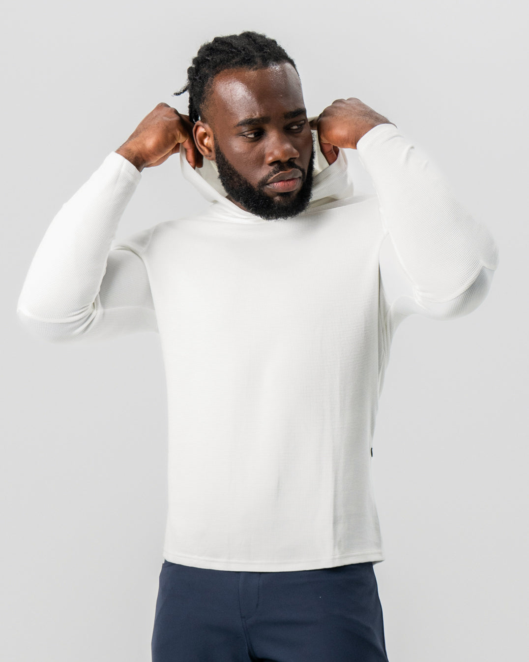 State & Liberty Waffle Knit Hoodie - Cream