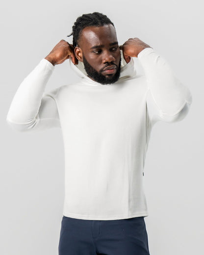 State & Liberty Waffle Knit Hoodie - Cream
