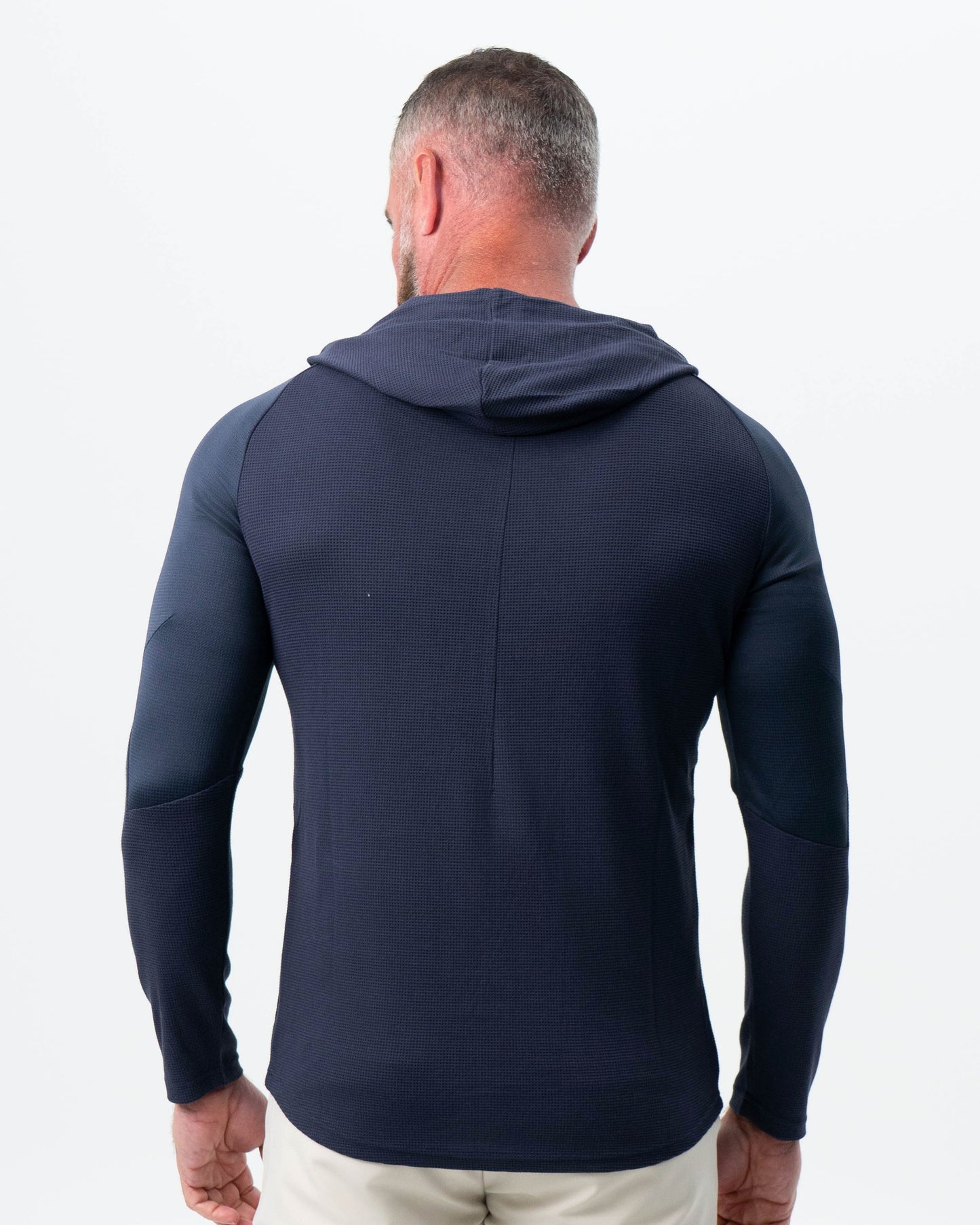 State & Liberty Waffle Knit Hoodie - Navy