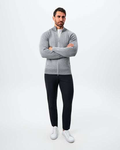 State & Liberty Mid-Weight Sweater Bomber - Grey