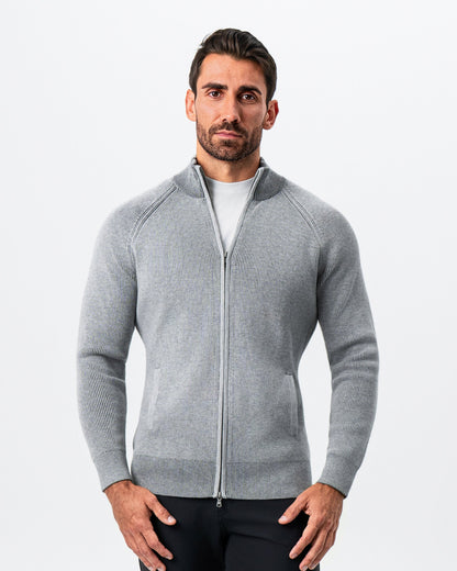 State & Liberty Mid-Weight Sweater Bomber - Grey