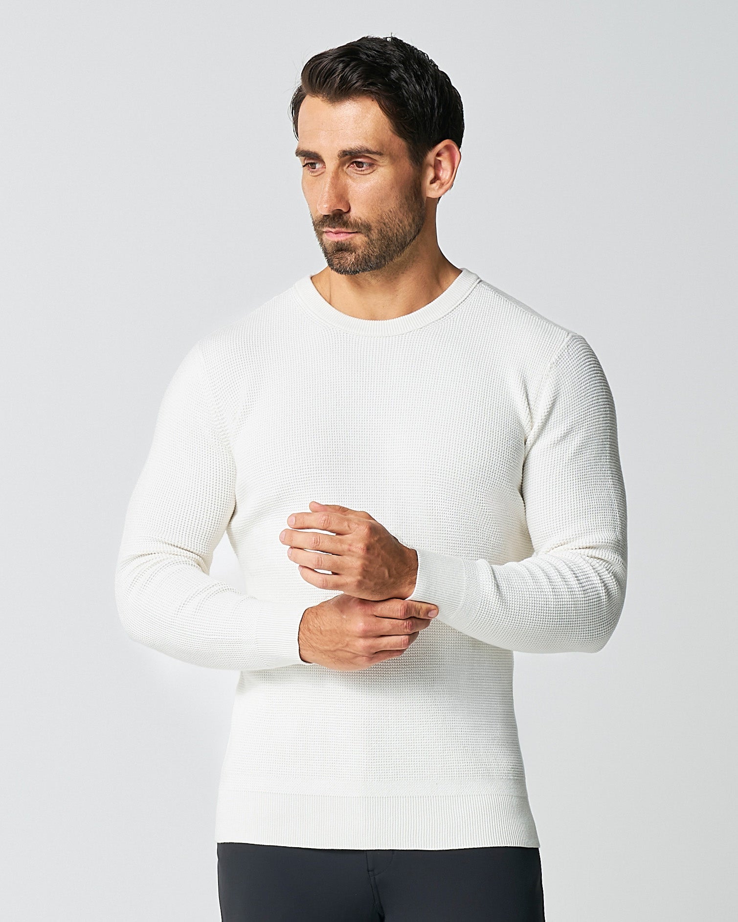 State & Liberty Heavy Knit Crewneck - Cream