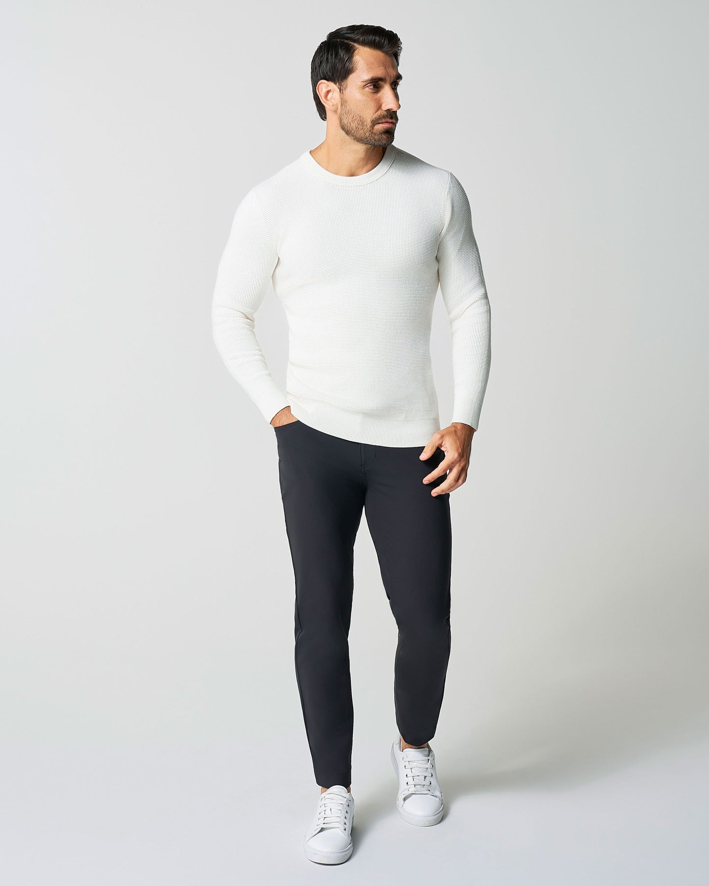 State & Liberty Heavy Knit Crewneck - Cream