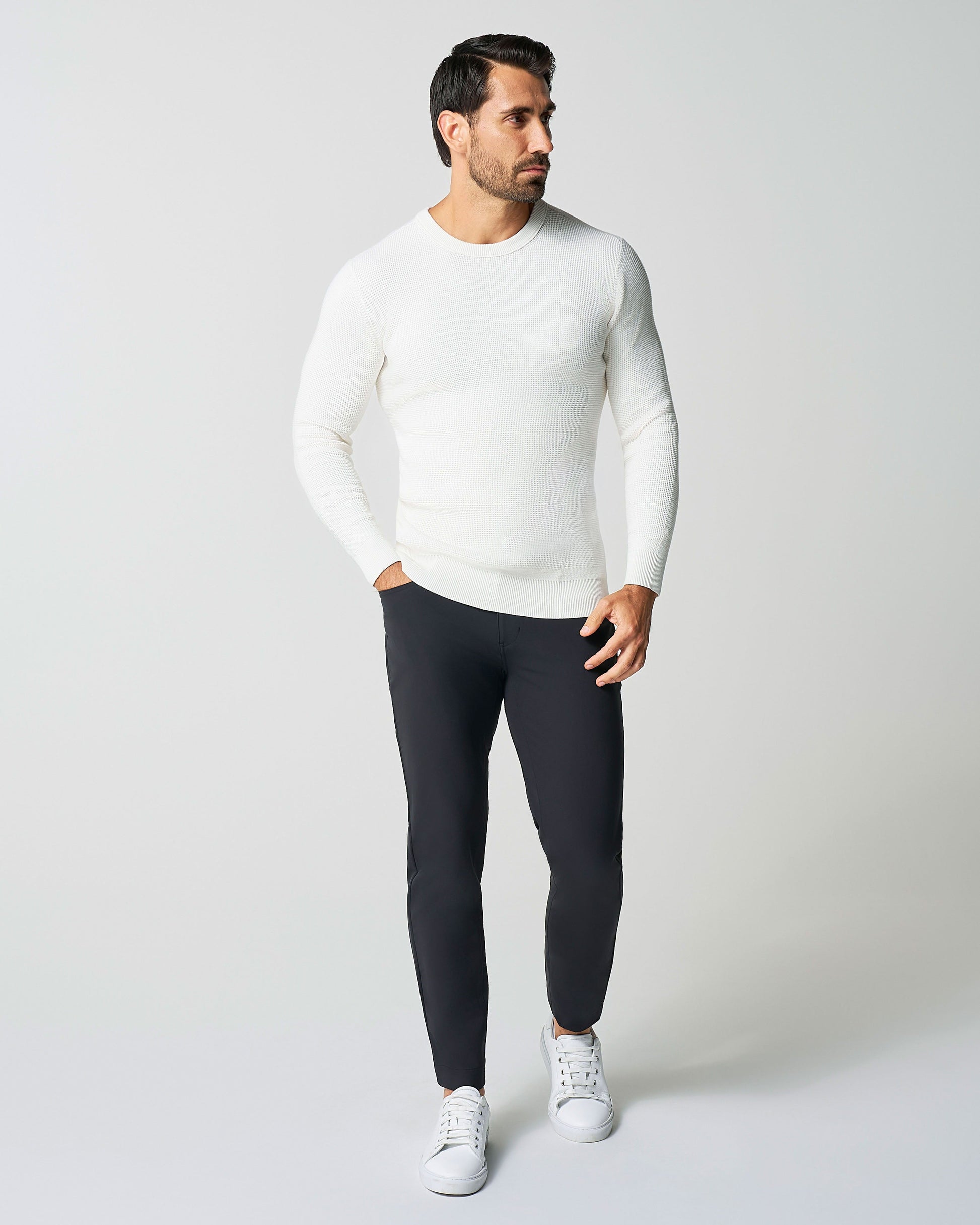 State & Liberty Heavy Knit Crewneck - Cream