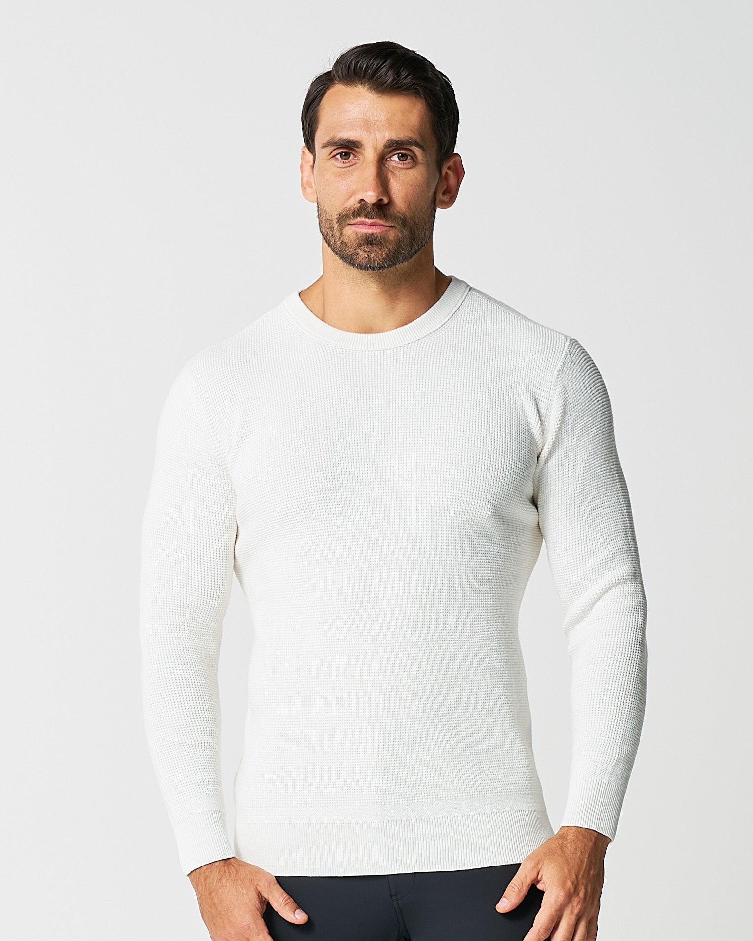 State & Liberty Heavy Knit Crewneck - Cream