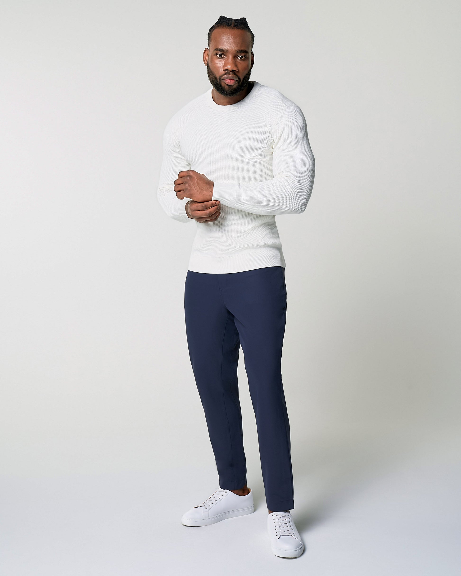 State & Liberty Heavy Knit Crewneck - Cream