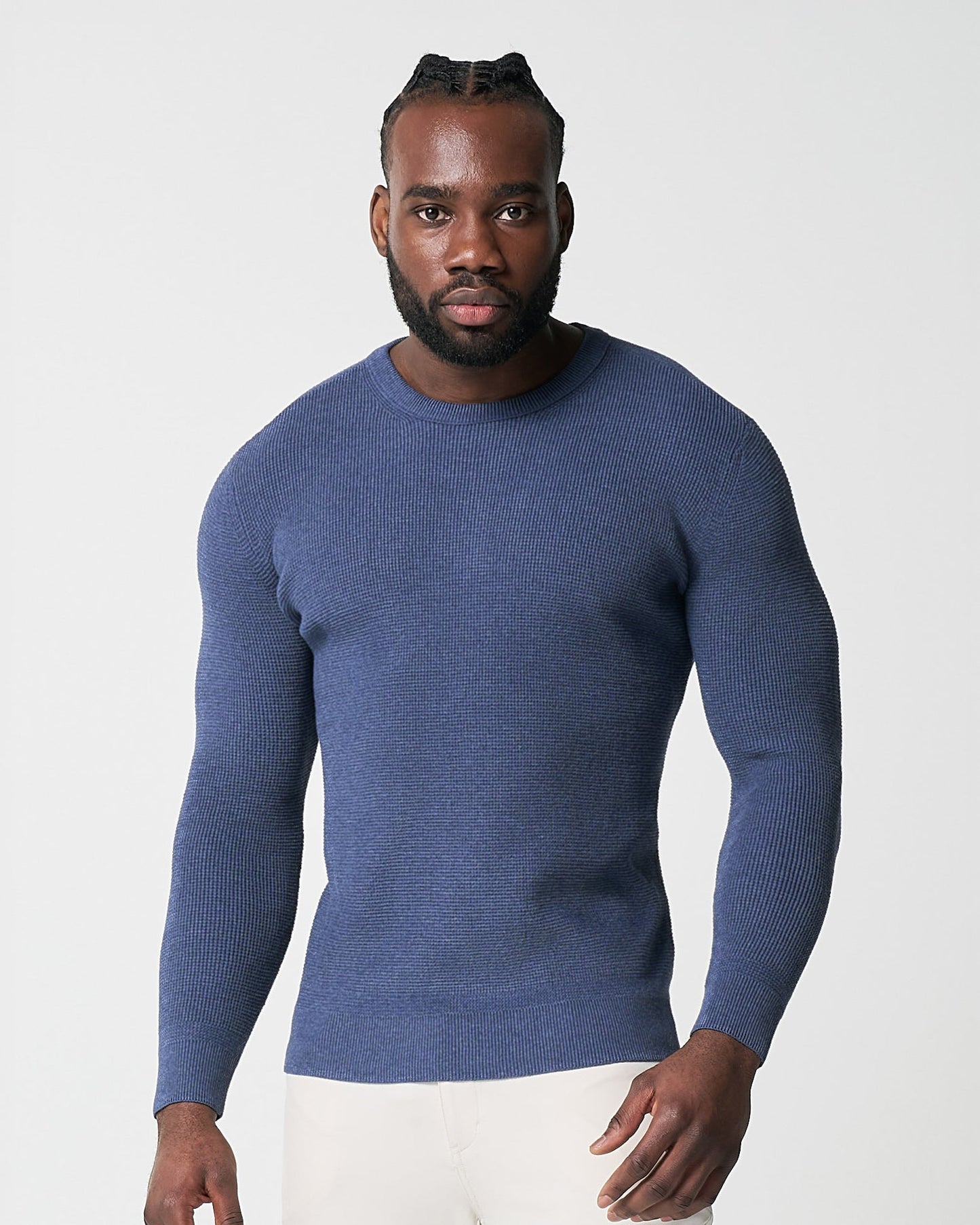 State & Liberty Heavy Knit Crewneck - Navy