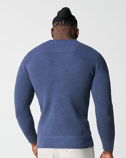 State & Liberty Heavy Knit Crewneck - Navy