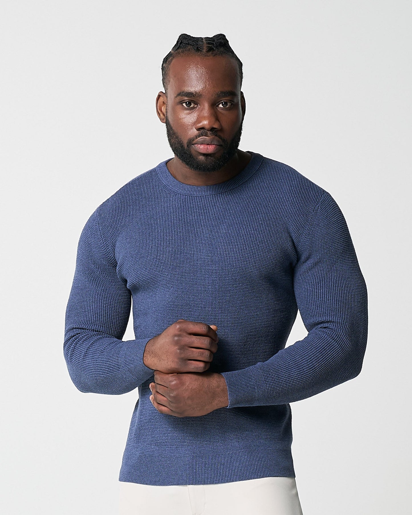 State & Liberty Heavy Knit Crewneck - Navy