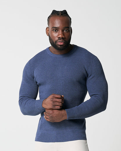 State & Liberty Heavy Knit Crewneck - Navy