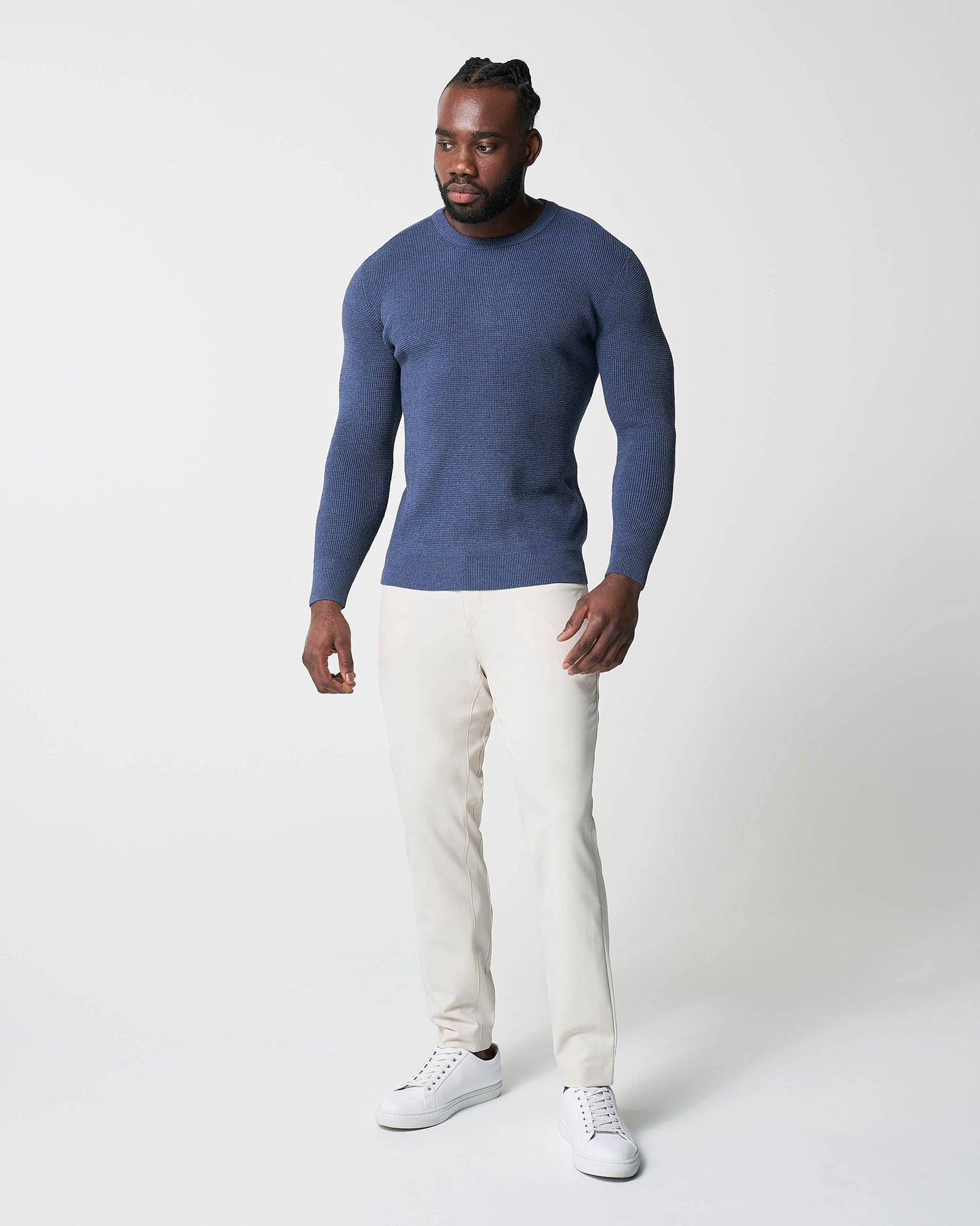 State & Liberty Heavy Knit Crewneck - Navy