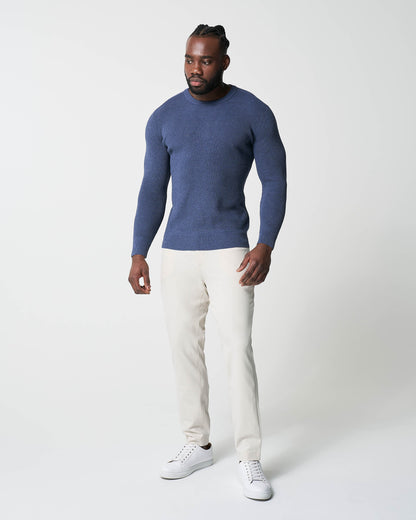 State & Liberty Heavy Knit Crewneck - Navy