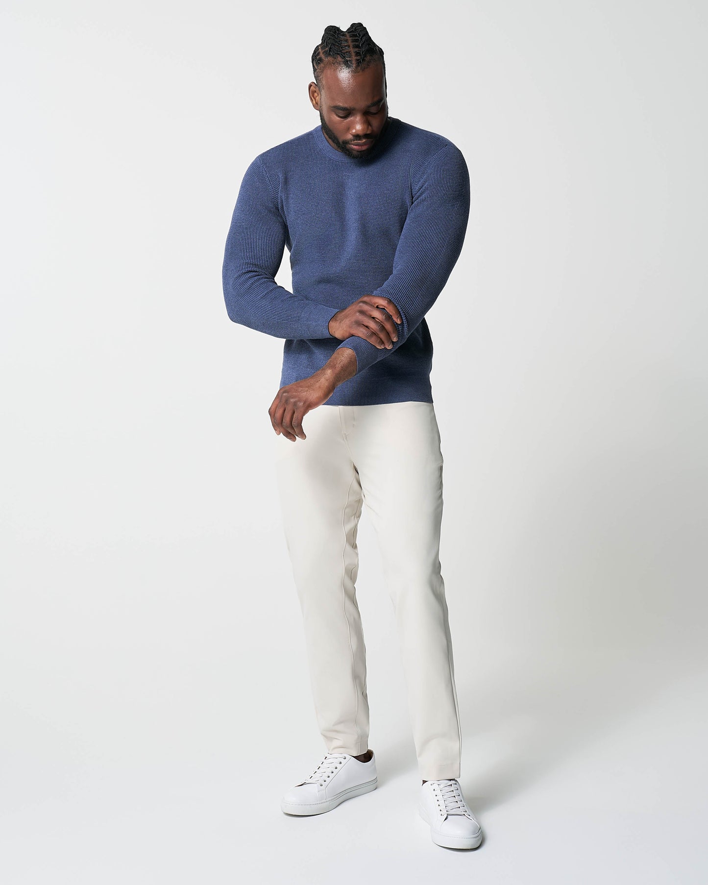 State & Liberty Heavy Knit Crewneck - Navy