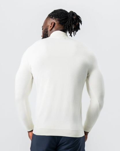 State & Liberty Mid-Weight Wool Turtleneck - Cream