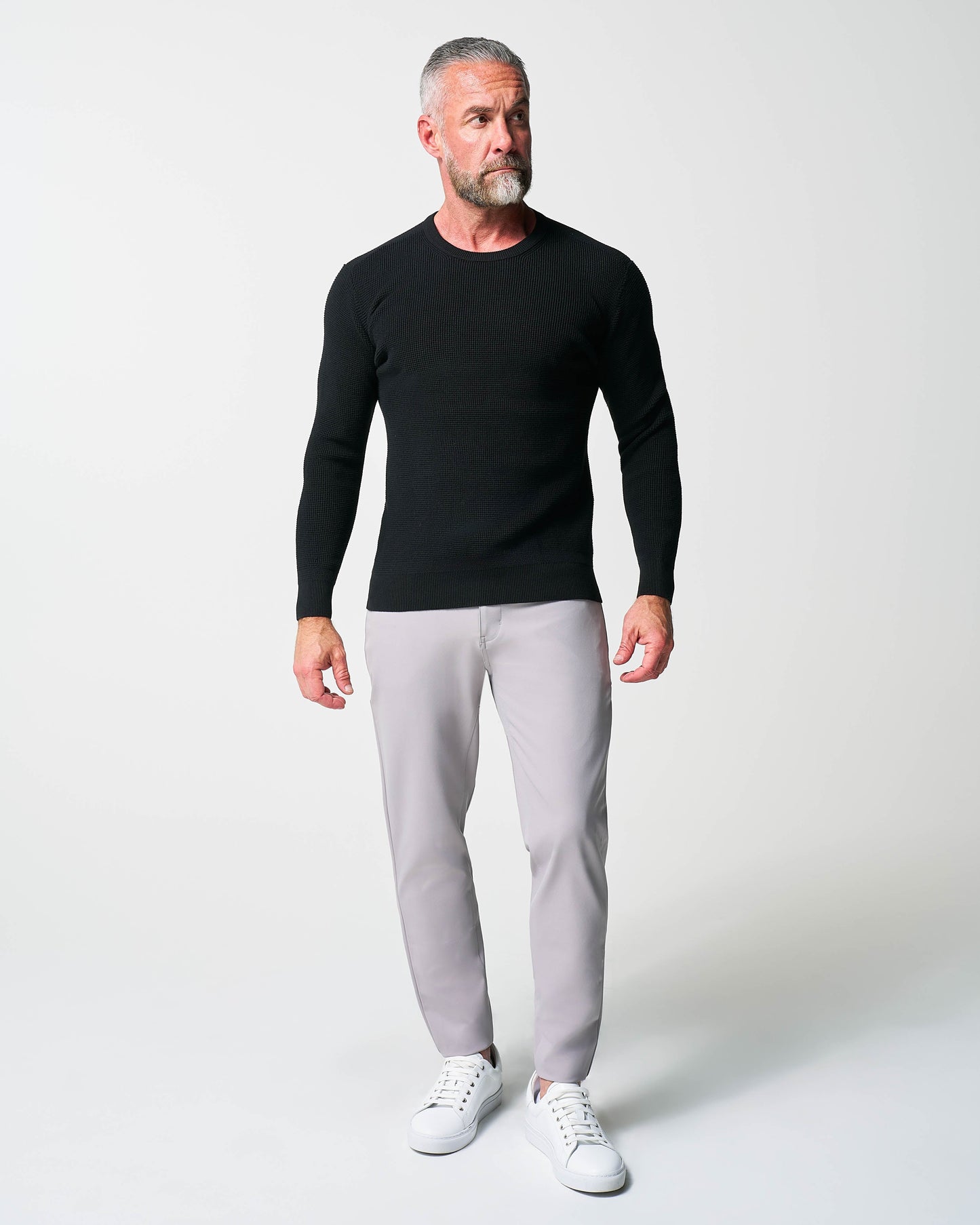 State & Liberty Heavy Knit Crewneck - Black