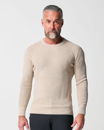 State & Liberty Heavy Knit Crewneck - Tan