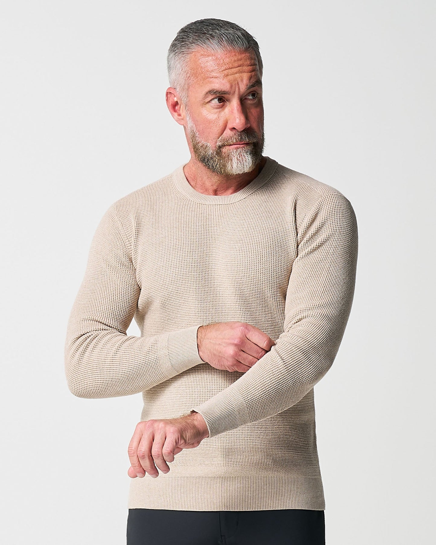 State & Liberty Heavy Knit Crewneck - Tan