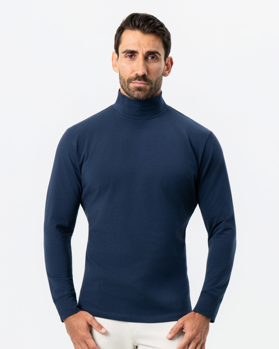 State & Liberty Mock Turtleneck - Navy