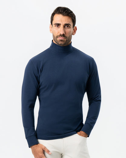 State & Liberty Mock Turtleneck - Navy