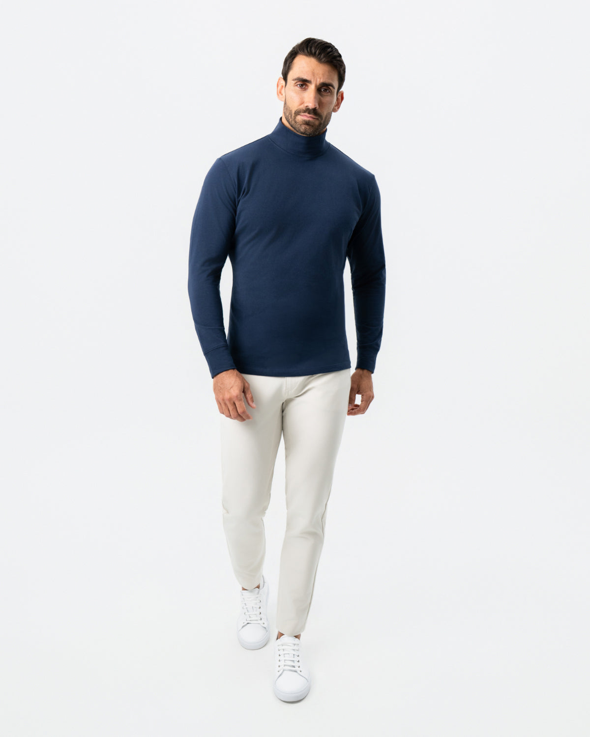 State & Liberty Mock Turtleneck - Navy