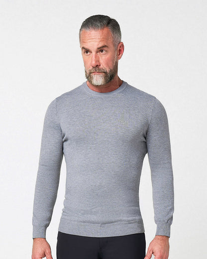 State & Liberty Mid-Weight Wool Crewneck - Grey