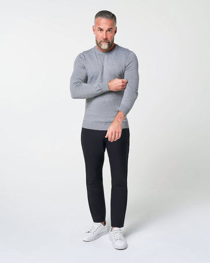 State & Liberty Mid-Weight Wool Crewneck - Grey
