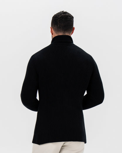State & Liberty Sweater Blazer - Black