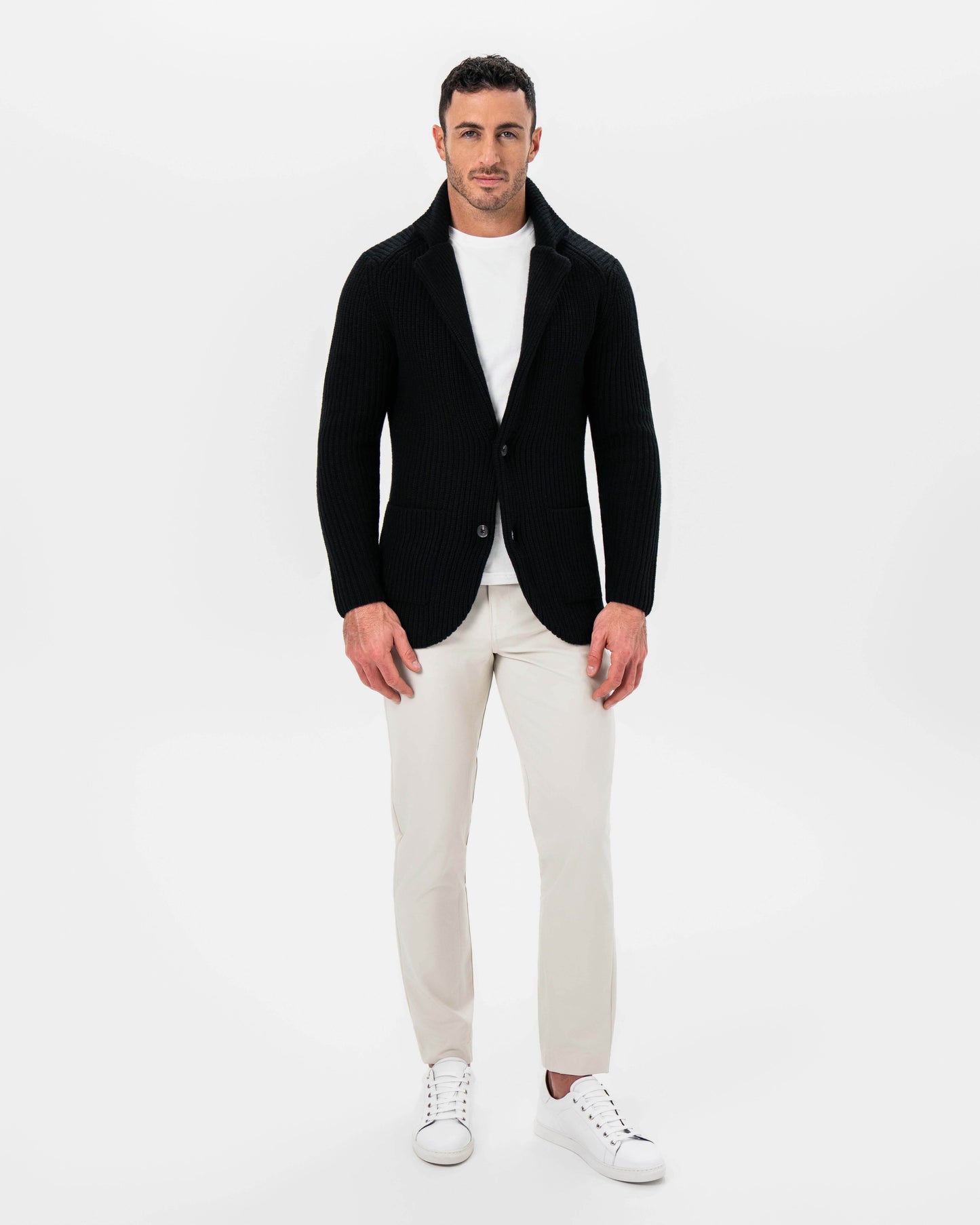 State & Liberty Sweater Blazer - Black