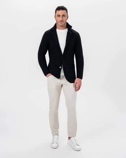 State & Liberty Sweater Blazer - Black