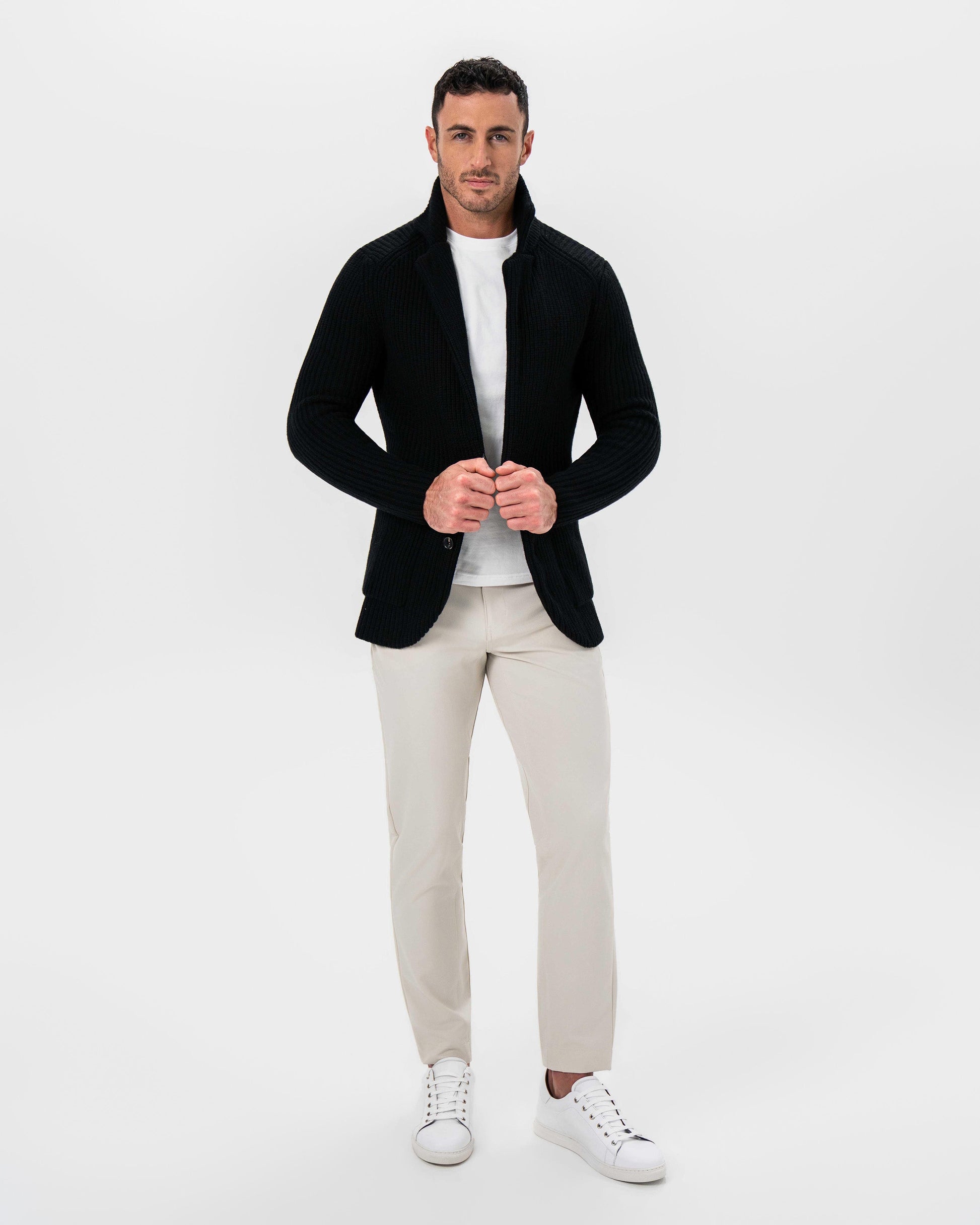 State & Liberty Sweater Blazer - Black