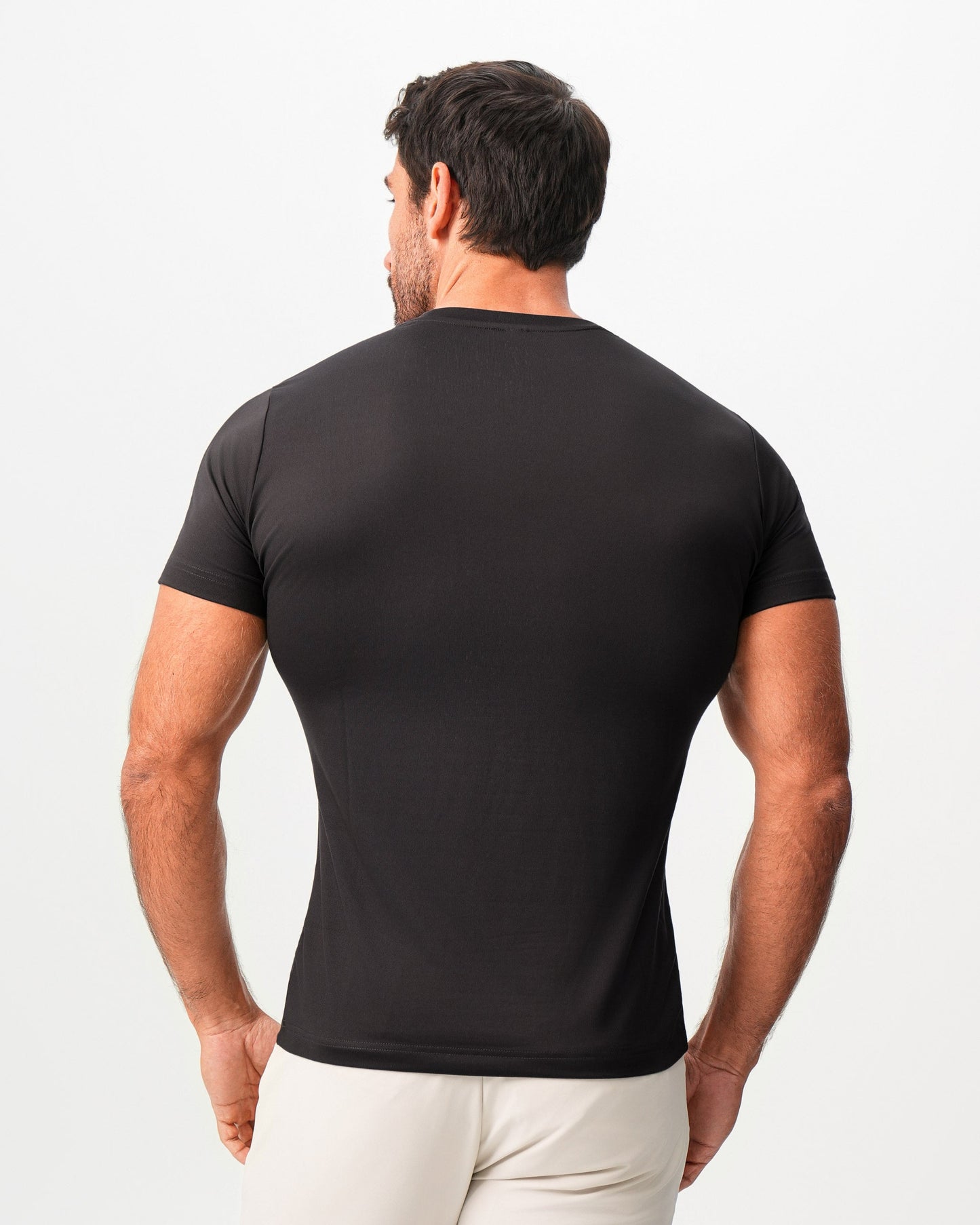 State & Liberty Brushed Mid-Weight Short Sleeve Crewneck - Black