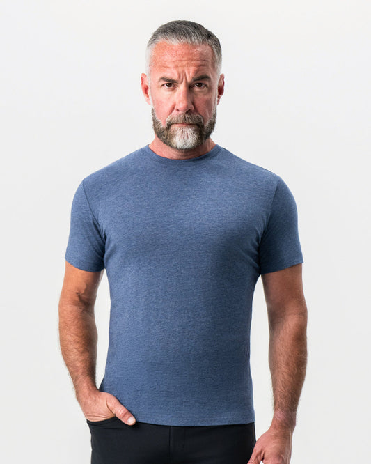 State & Liberty "The Raymond" Storm Blue Short Sleeve Crewneck