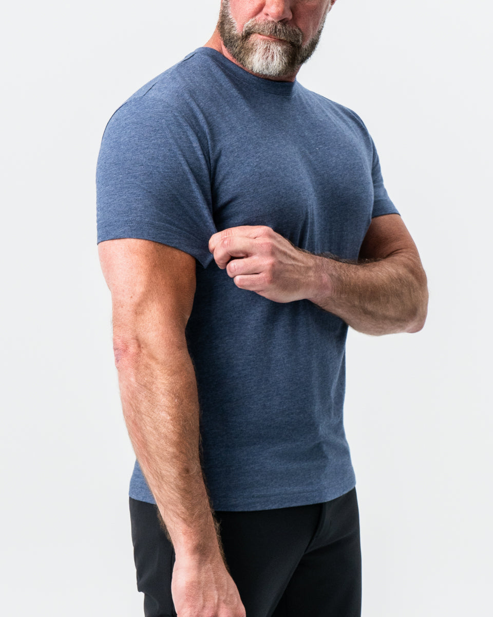 State & Liberty "The Raymond" Storm Blue Short Sleeve Crewneck