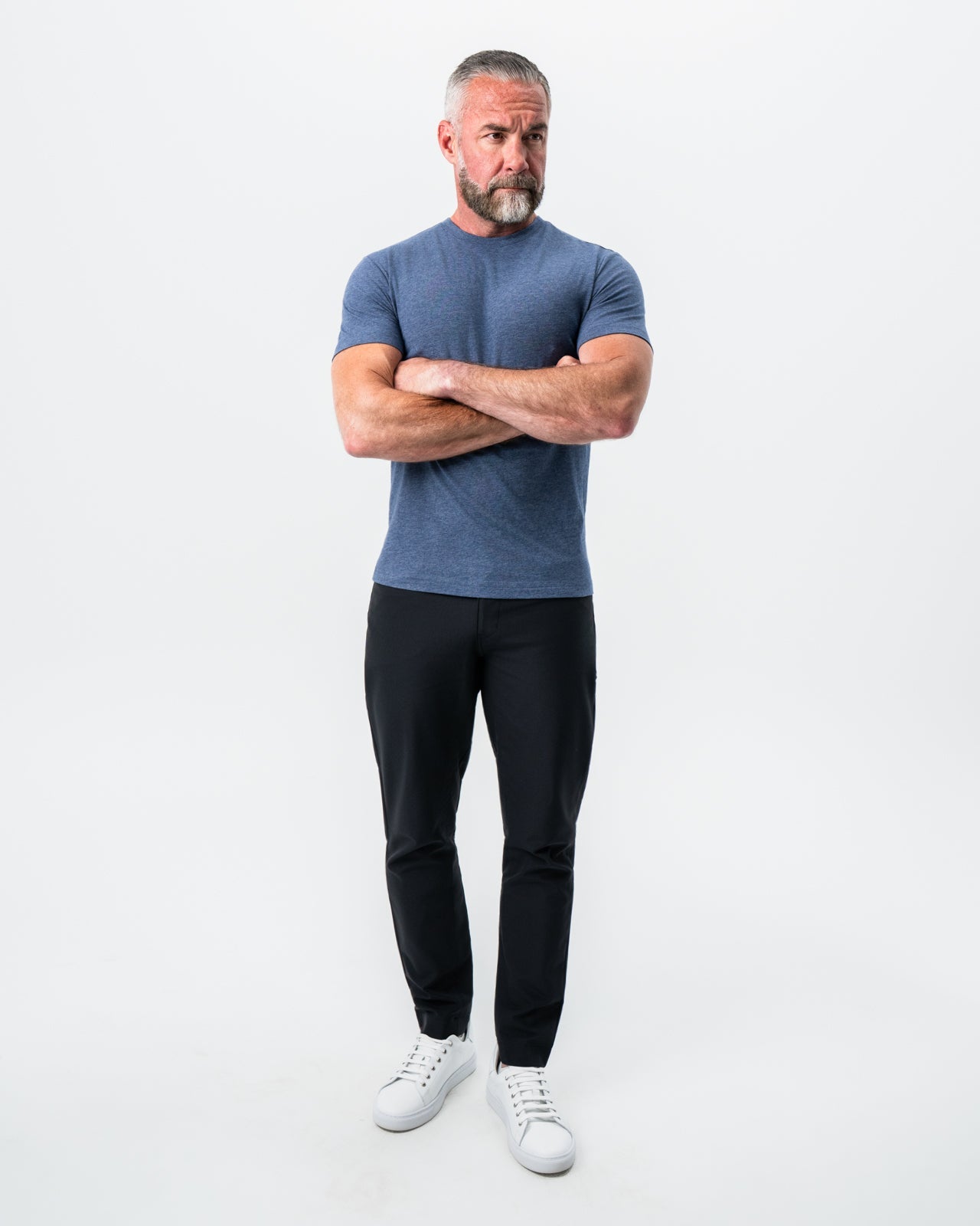 State & Liberty "The Raymond" Storm Blue Short Sleeve Crewneck
