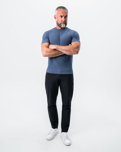 State & Liberty "The Raymond" Storm Blue Short Sleeve Crewneck